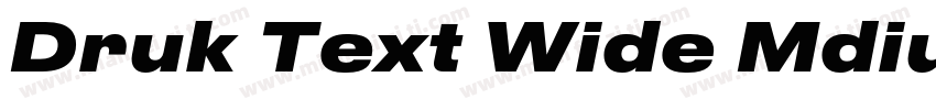Druk Text Wide Mdium Trial字体转换